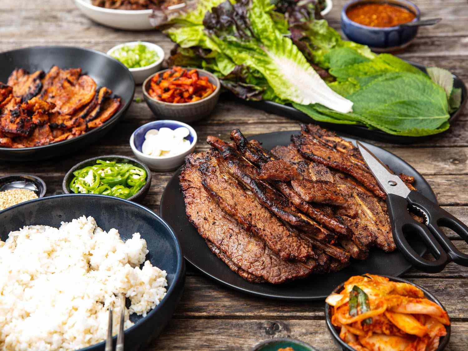 차돌박이 플레이팅